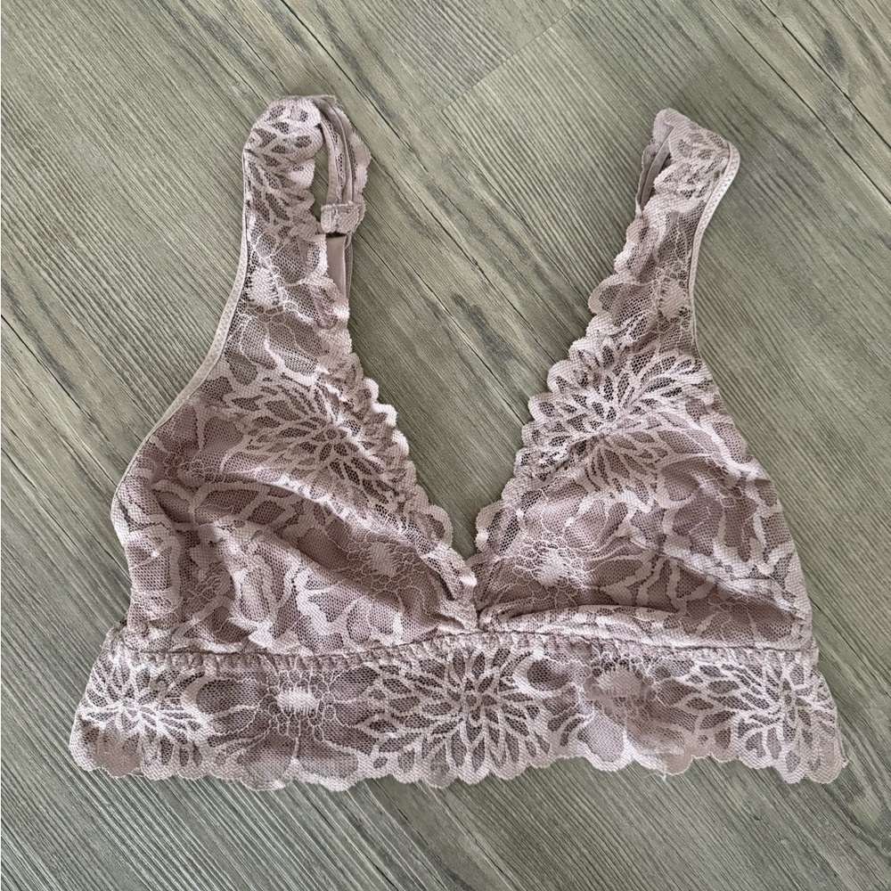 Victoria's Secret PINK Lace Bralette in Soft Mauve